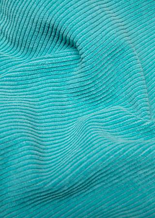 Cordhose High Waist Olotte, clever fox turquoise, Hosen, Blau