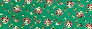 Jersey Dress pfadfinderehrenwort, jungle flowers, Dresses, Green