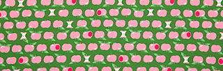 Capri Leggings happy holiday, pink apples, Leggings, Grün