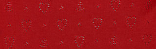 logo cardigan v-neck 3/4 arm, red heart anchor , Strickpullover & Cardigans, Rot