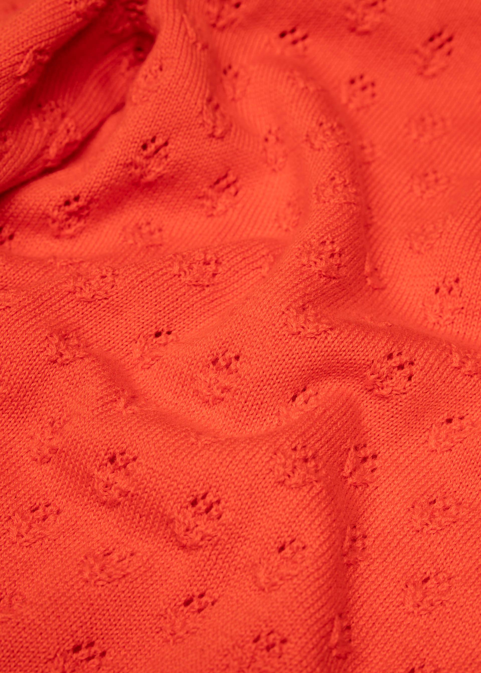 Cardigan Sweet Petite, red pears knit, Cardigans, Orange