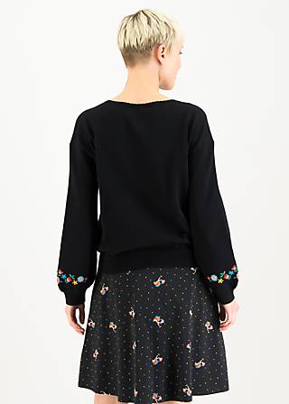 Strickpullover Gestricktes Glück , whimsy black, Strickpullover, Schwarz