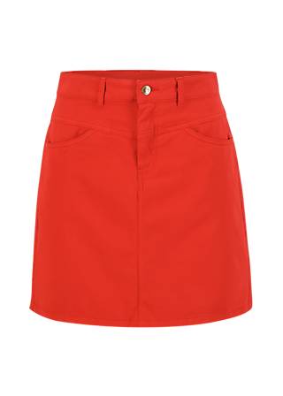Mini Skirt High Waist Yoke, vintage red, Skirts, Red