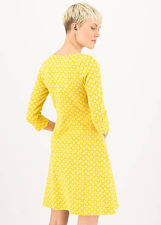 Freizeitkleid Mod a Hula Button, vintage yellow flower tapestry, Kleider, Gelb