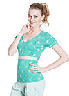 cheer up my day tee, tender times jacquard, Green
