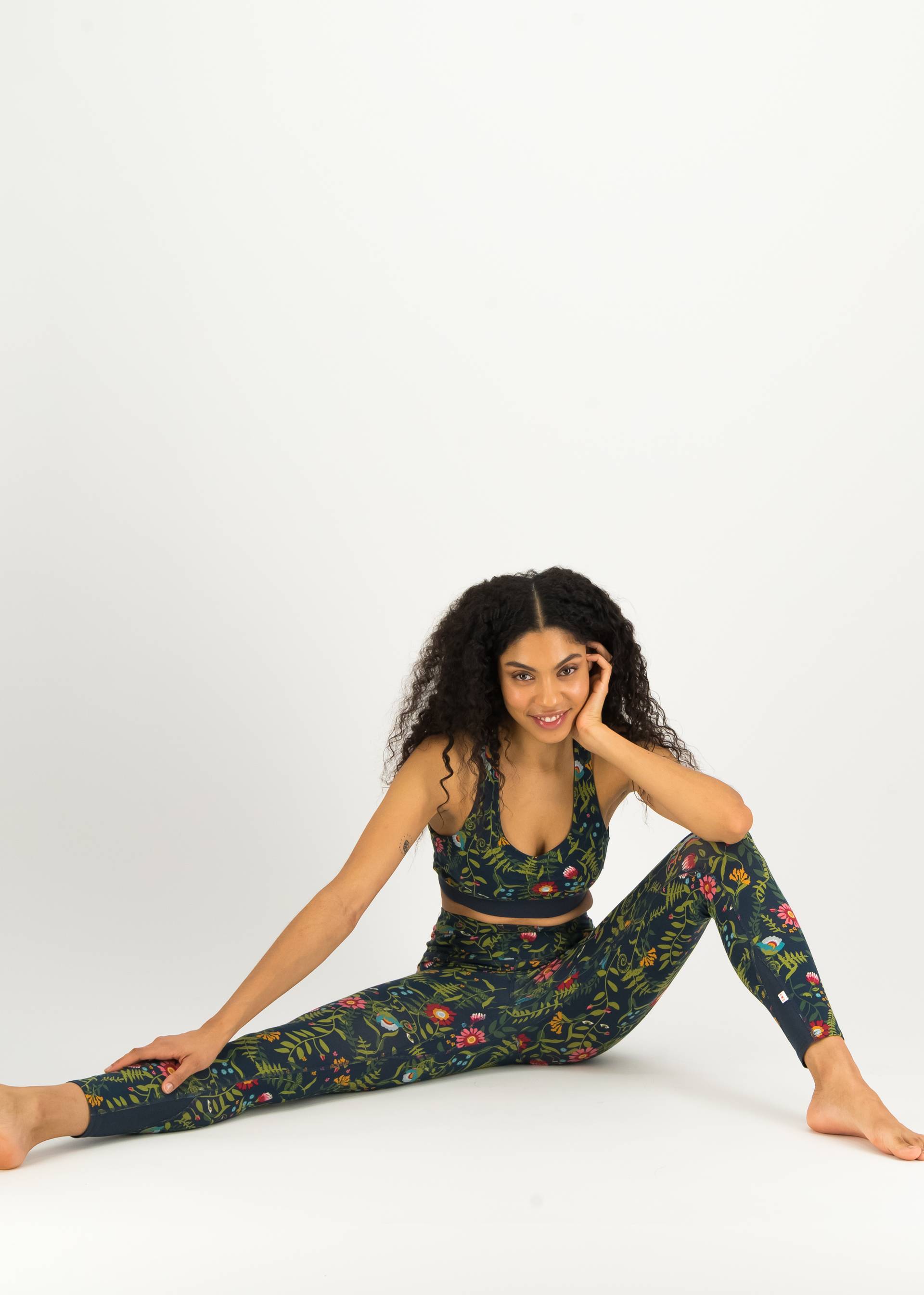 Yoga-Leggings Ohmm Legs, magical moon garden, Leggings, Blau