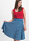 logo stripe skirt, free stripe, Skirts, Blue