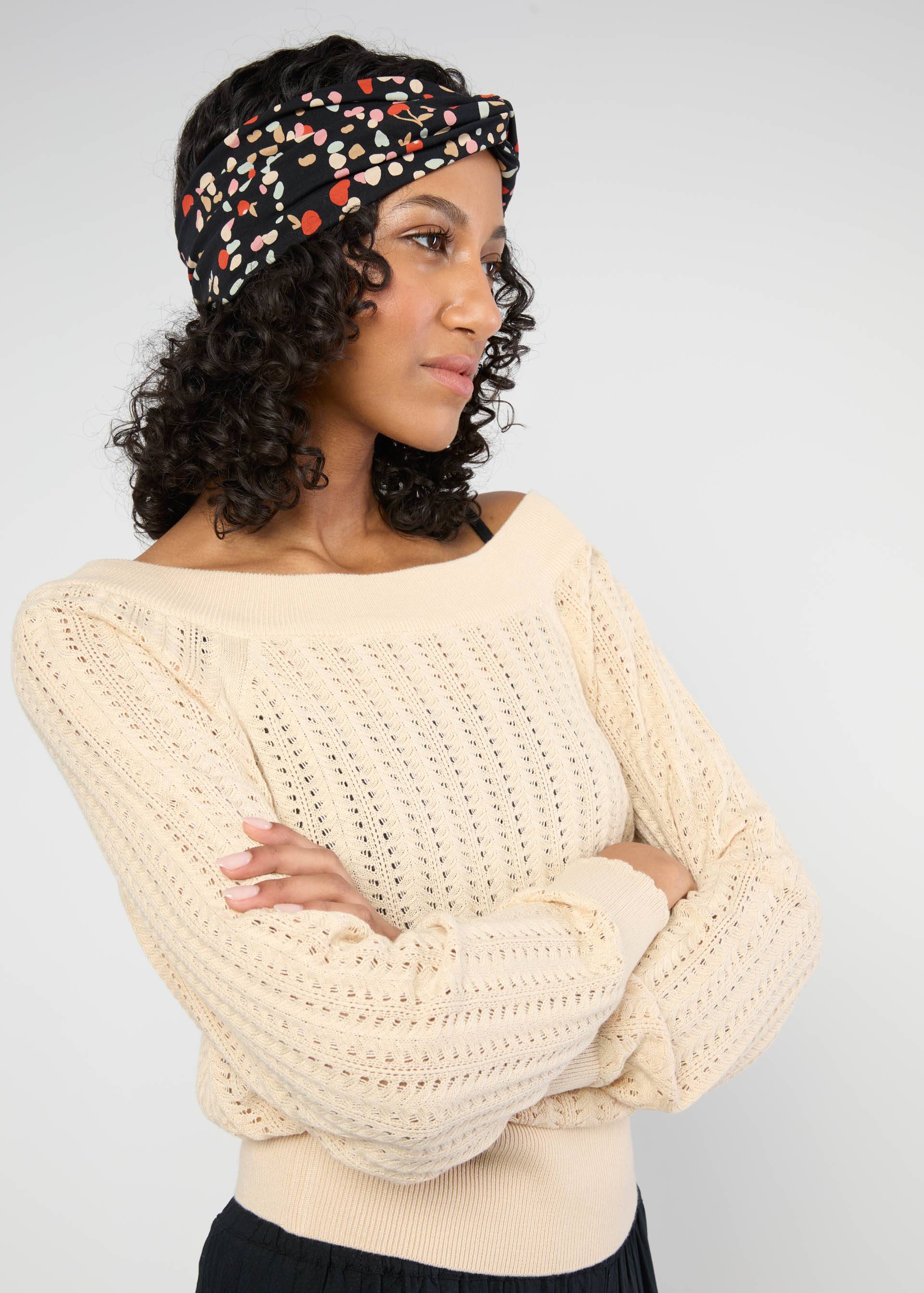 Haarband Hot Knot Wrap, summer night cutie-pie, Accessoires, Schwarz