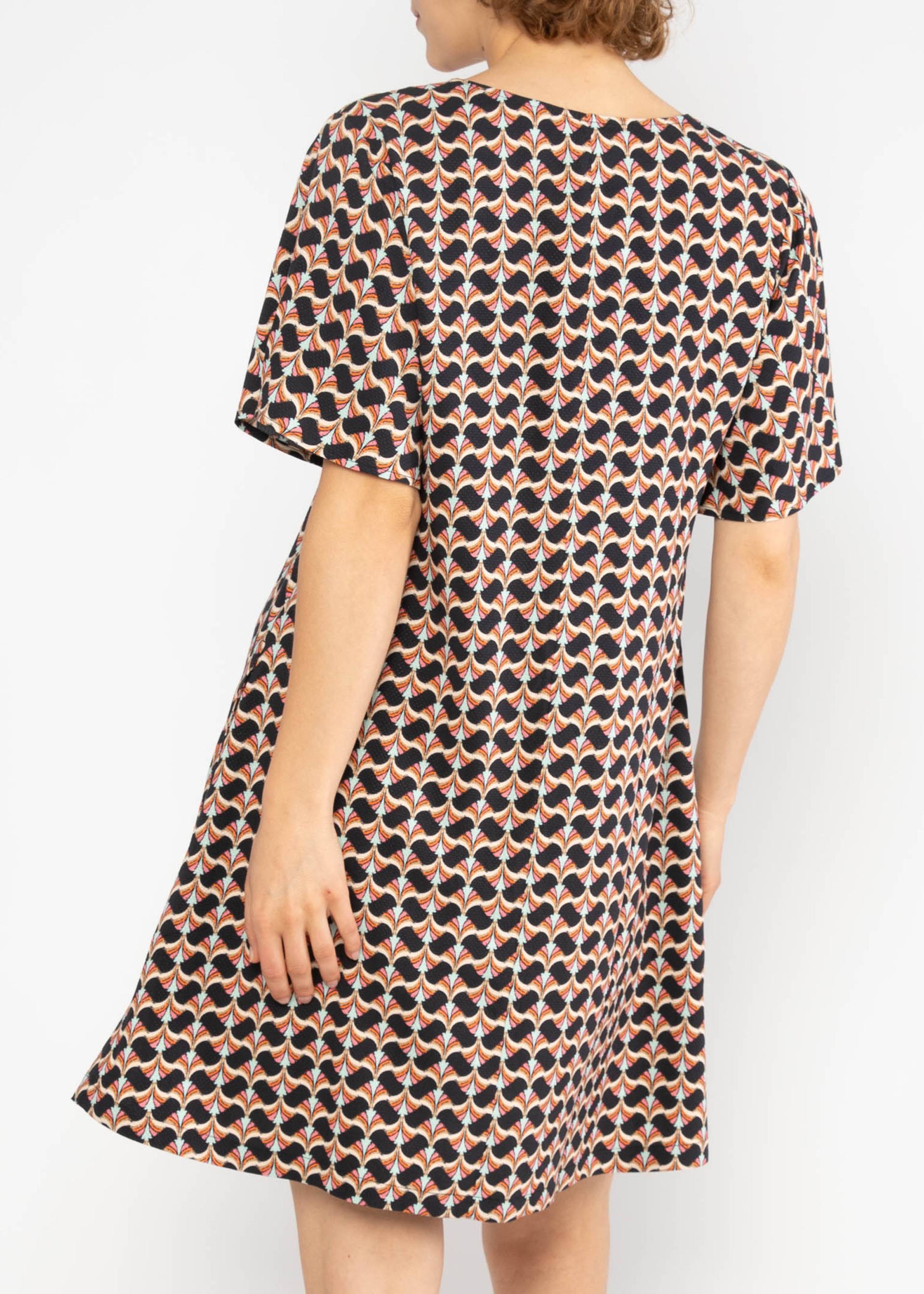 Minikleid Kaftan Wings, rainbow brush, Kleider, Schwarz