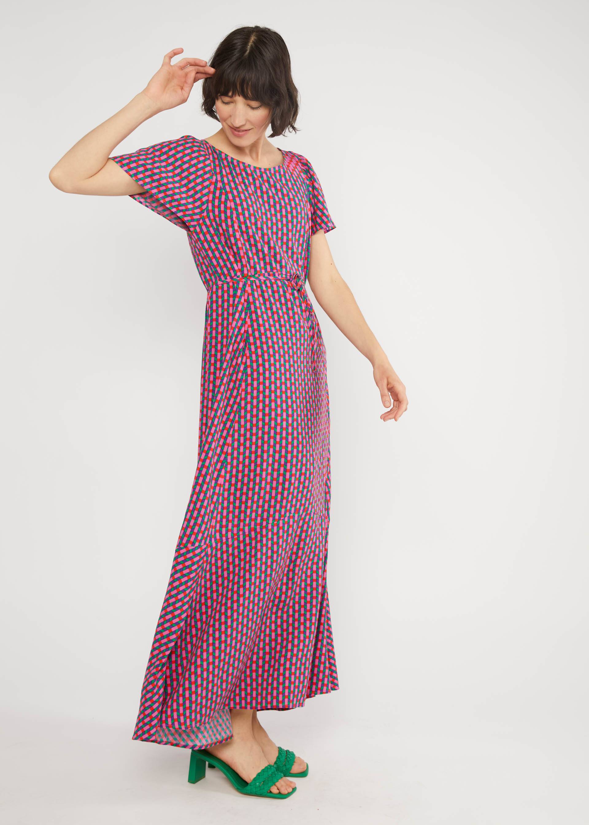 Maxi Dress Waltzing Matilda, interlaced colors, Dresses, Purple