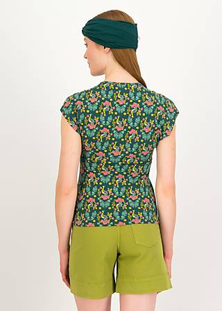 Jersey Top D'un Cœur L&eacute;ger, peacock paradise, Tops, Green