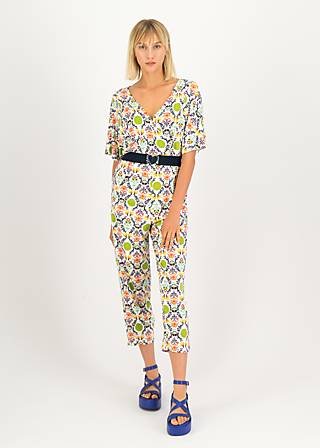 Jumpsuit Seeds of Love, seeds carried by wind, Hosen, Weiß