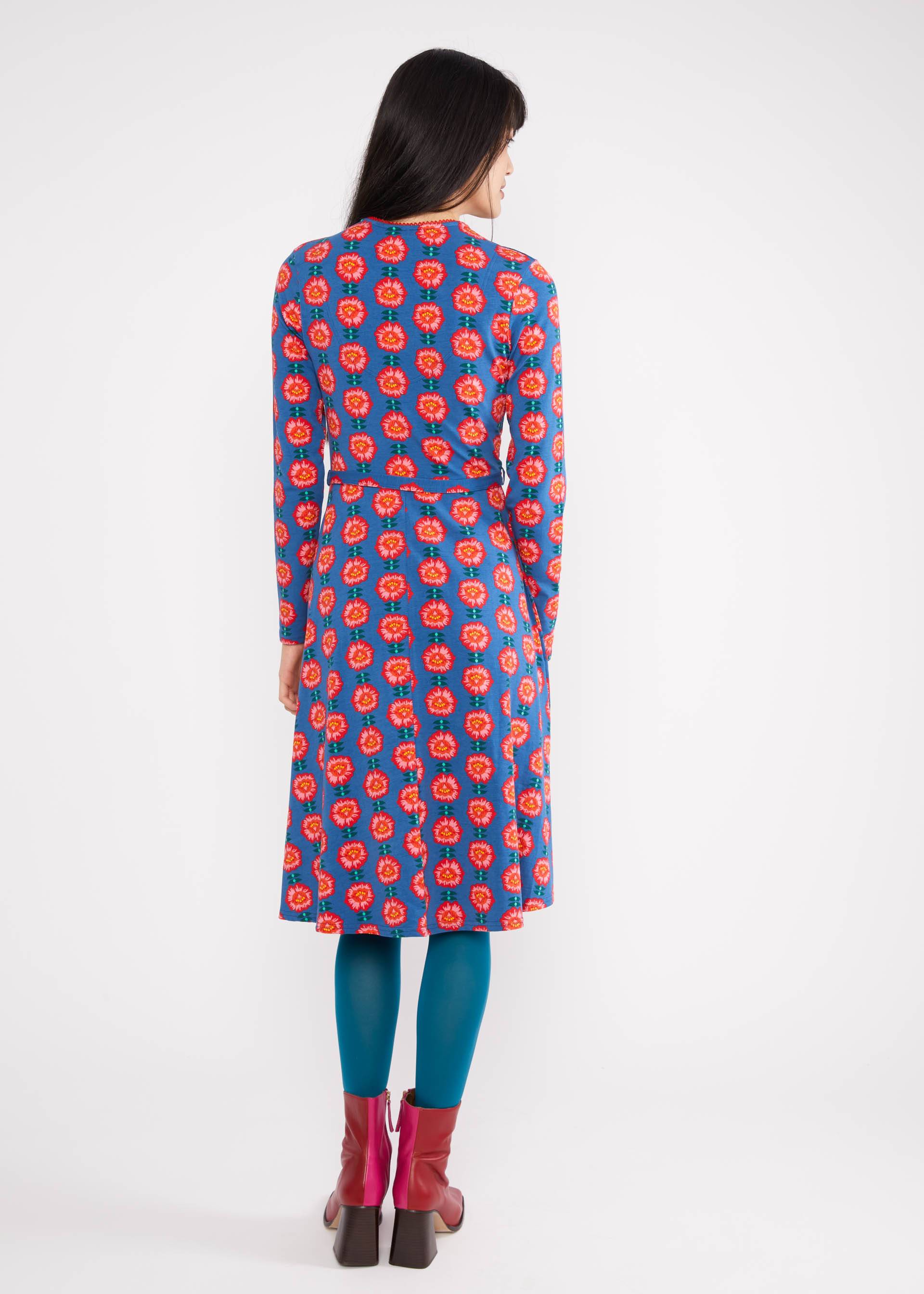 Jersey Dress Cache Me, Darling, sweet flaming flower, Dresses, Blue