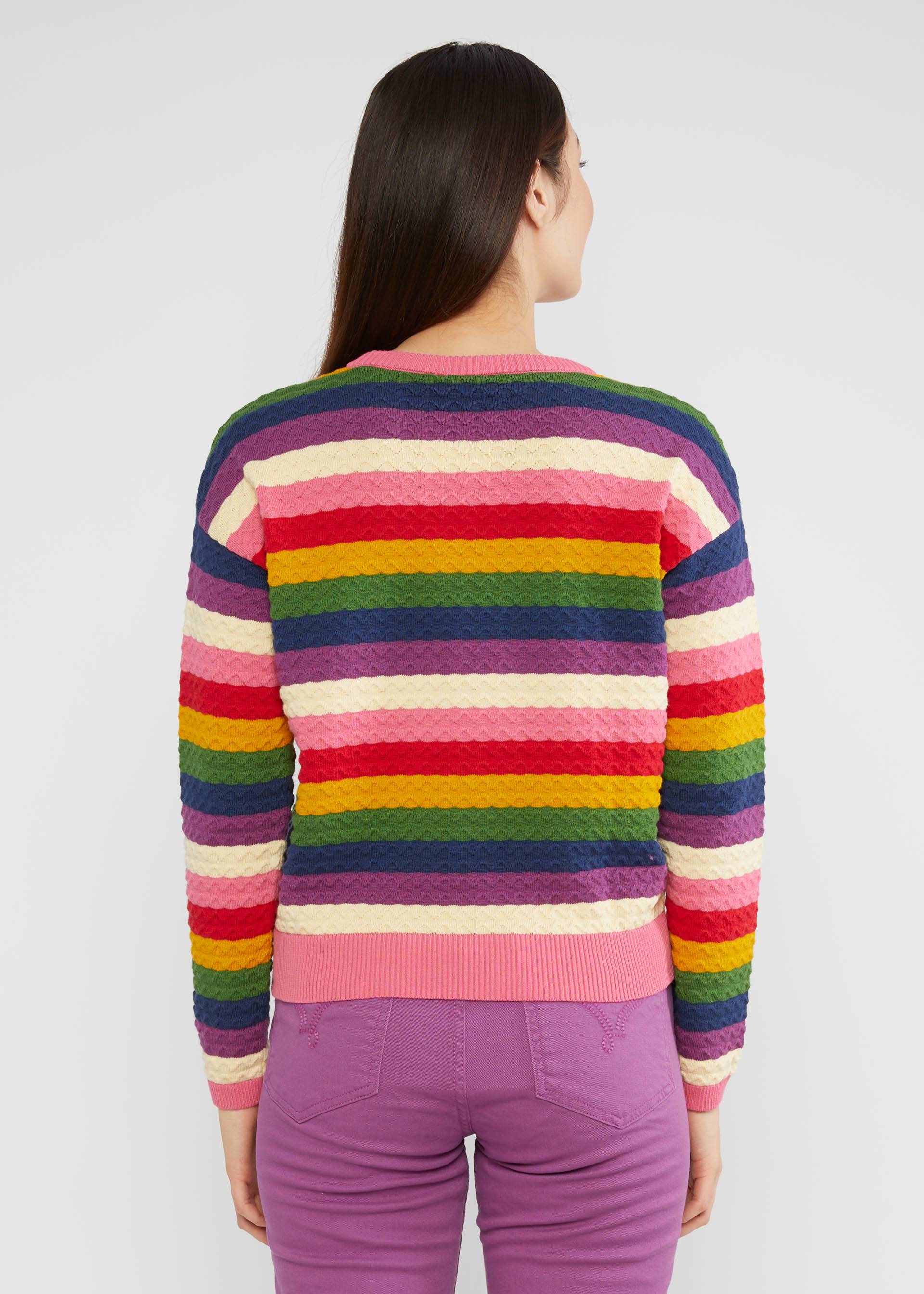 Knitted Jumper Chic Promenade, crayon wave knit, Knitted Jumpers, Pink