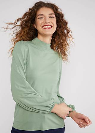 Longsleeve Lonely Lips Angel, soft and green, Shirts, Gr&uuml;n