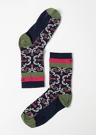 Baumwollsocken Sensational Steps, lovely librarian socks, Socken, Blau