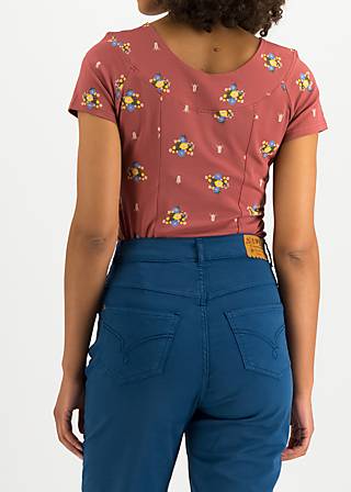 T-Shirt Fly Away with Me, fiori amori, Shirts, Rot