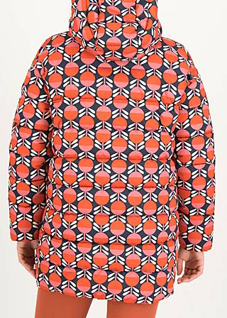 Winter jacket Cloud Stepper long, juicy orange, Jackets & Coats, Blue