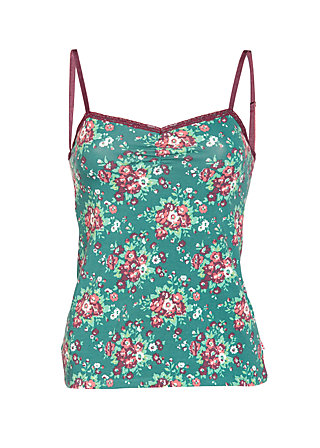 Sleeveless Top bettys ballet spaghetti, flori friendship, Tops, Green