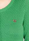 logo knit cardigan, into the forest, Strickpullover & Cardigans, Grün