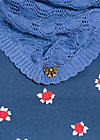 logo knit scarf, blue velvet, Accessoires, Blue