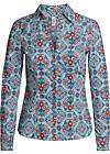 butter and brot bluse, hay flower harmony, Blau