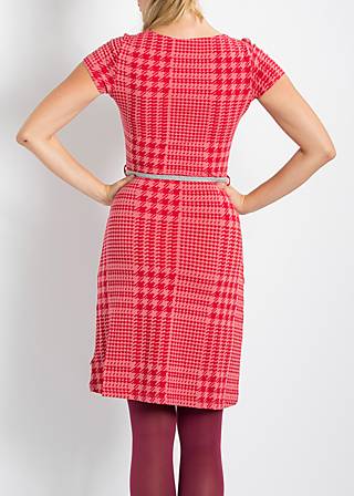 Jerseykleid hemdsärmel liesl dress, cinnamon checkers, Kleider, Rot