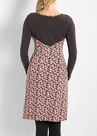 Jerseykleid steady treadmill dress, blushing daisies, Kleider, Rosa