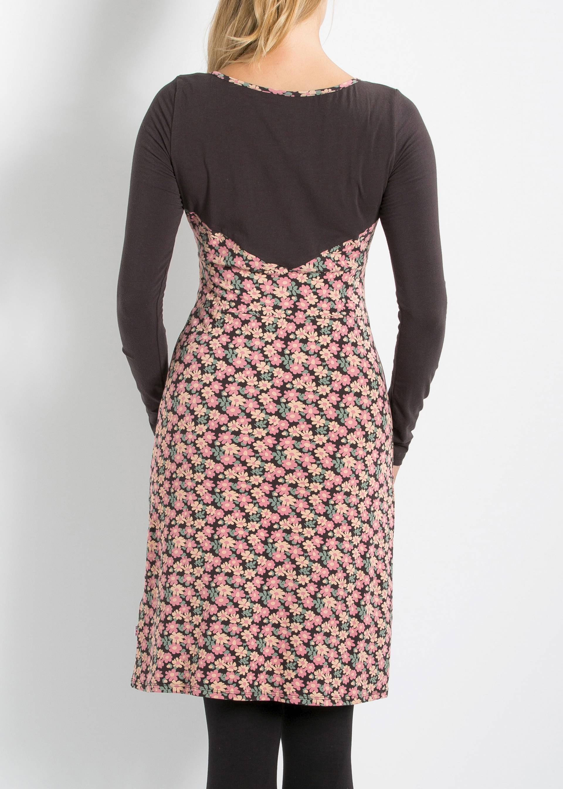 Jerseykleid steady treadmill dress, blushing daisies, Kleider, Rosa