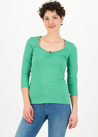 logo 3/4 sleeve shirt, simply green, Shirts, Grün