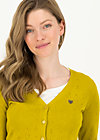 logo cardigan v-neck lang, yellow heart anchor , Knitted Jumpers & Cardigans, Yellow