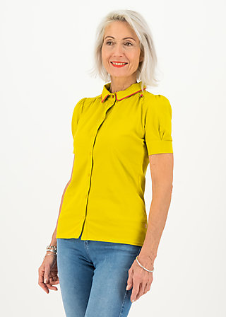 logo jersey blousette, simply yellow, Shirts, Gelb