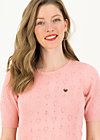 logo pully round neck 1/2arm, rose heart anchor , Strickpullover & Cardigans, Rosa
