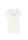 logo shortsleeve feminine, simply white, Shirts, White