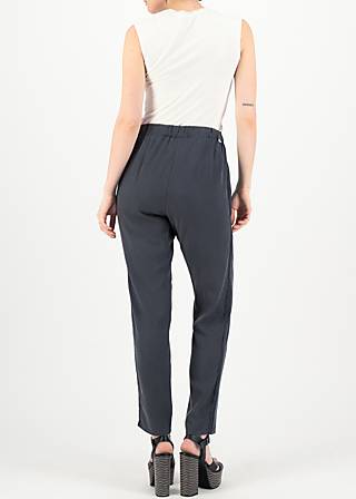 logo woven trousers, casual anthracite, Hosen, Schwarz