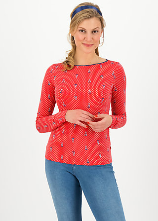 madel ahoi, red tippi dots, Shirts, Red