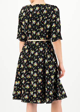 Festliches Kleid rumbling rose, campsite flowers, Kleider, Schwarz