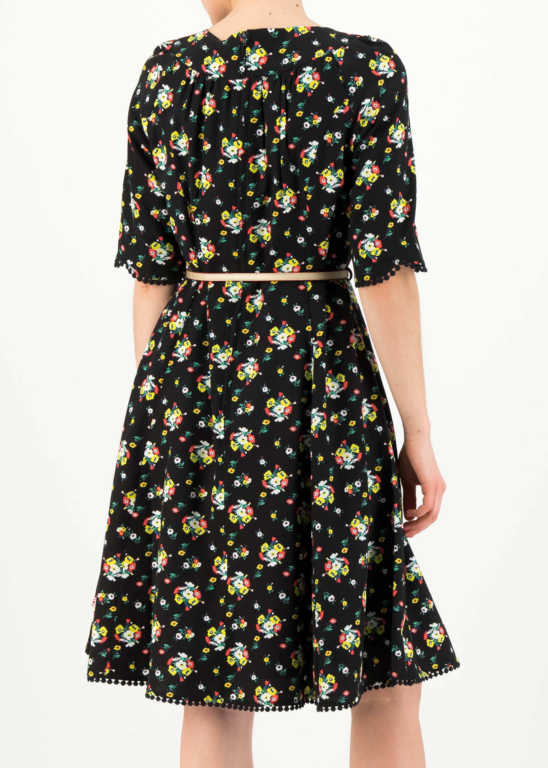 Festliches Kleid rumbling rose, campsite flowers, Kleider, Schwarz