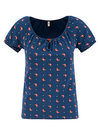 T-Shirt start it with a kiss, mr crab, Tops, Blue