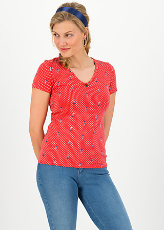T-Shirt sunshine camp, red tippi dots, Shirts, Red