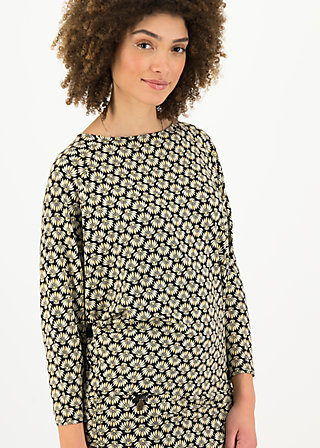 Tunikakleid leichte muse, banana palm, Kleider, Schwarz