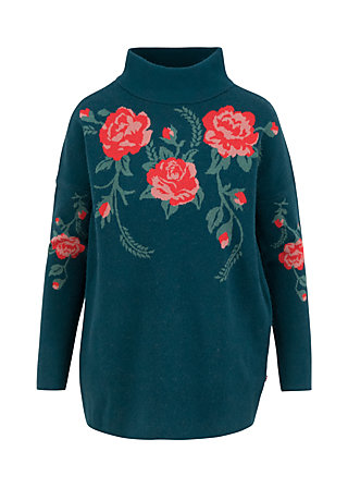 Knitted Jumper rosewood tales, frozen roses, Knitted Jumpers, Blue