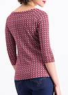 3/4 Sleeved Top oh my darling, superpower mother, Shirts, Red