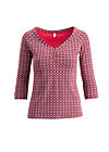 3/4 Sleeved Top oh my darling, superpower mother, Shirts, Red