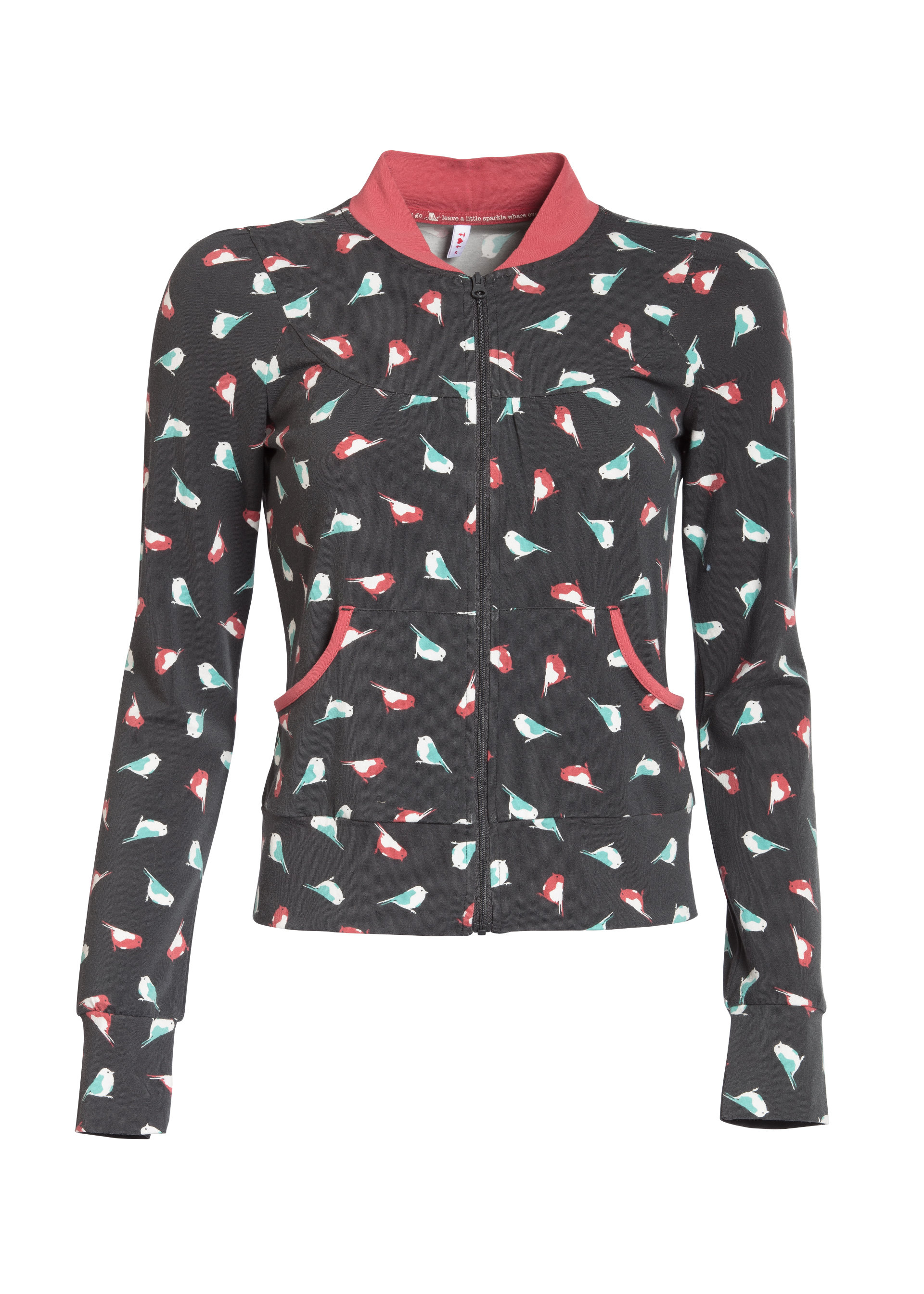 Trainingsjacke darling next door, birds of berlin, Sweatshirts & Hoodies, Schwarz