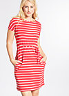 logo stripe dress, summer red stripes, Kleider, Rot