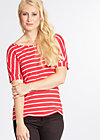 logo stripe t-shirt, summer red stripes, Shirts, Red