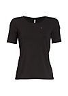 logo t-shirt, black lady, Shirts, Black