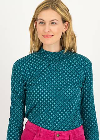 Longsleeve Happy Heart Turtle, drunken in amusment, Shirts, Blau