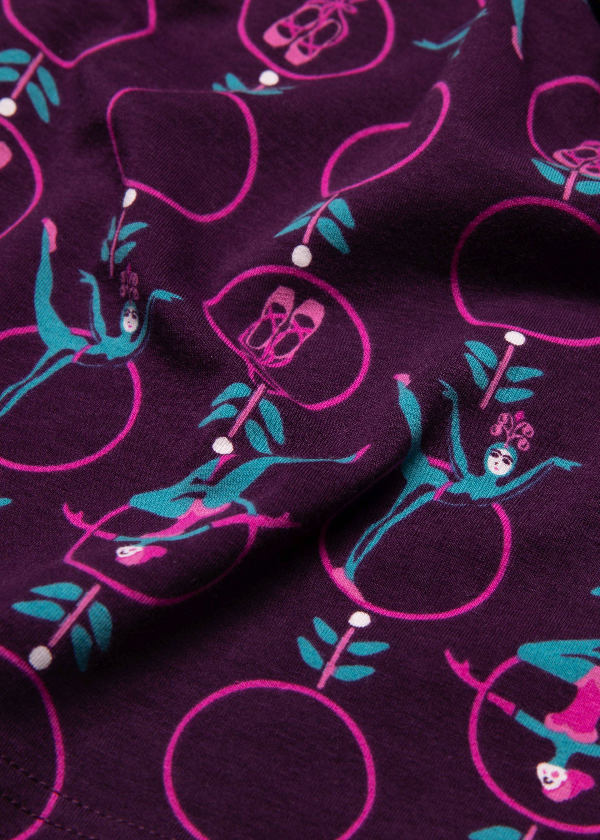 Jerseykleid Merry Go Round Long, acrobatic cancan girls, Kleider, Lila